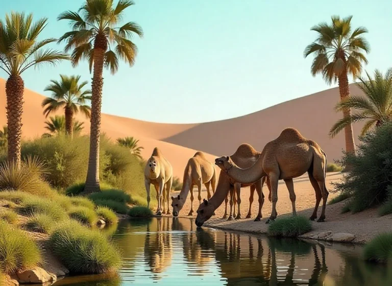 Seeing Multiple Camels in a Dream - Dream Meaning