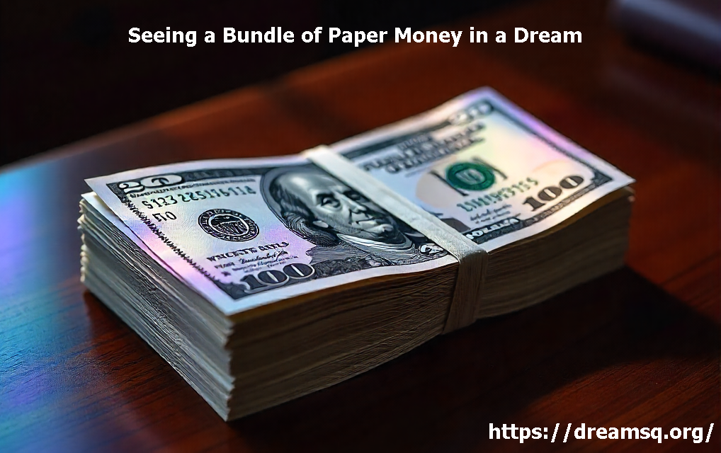 Seeing a Bundle of Paper Money in a Dream: Meaning and Interpretation