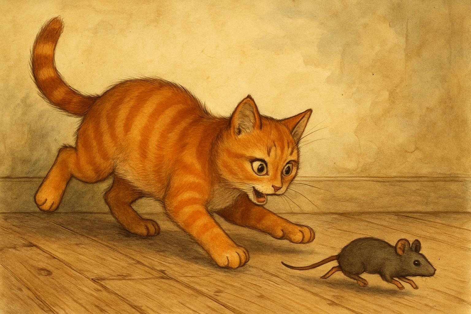 Dreaming of a Cat Chasing a Mouse Dreaming of a Cat Chasing a Mouse