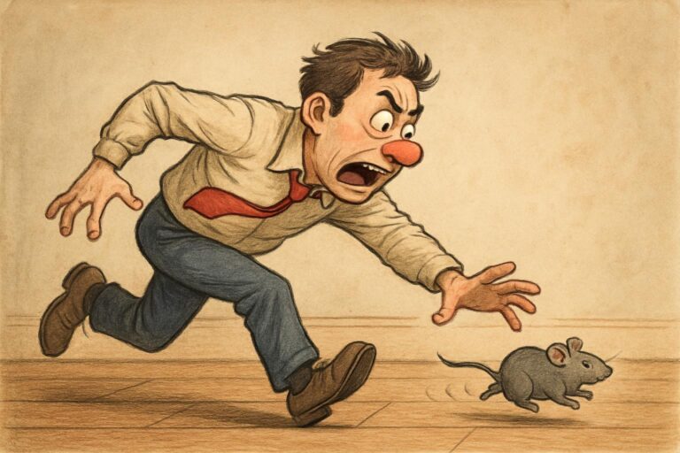 Mean to Chase a Mouse in a Dream