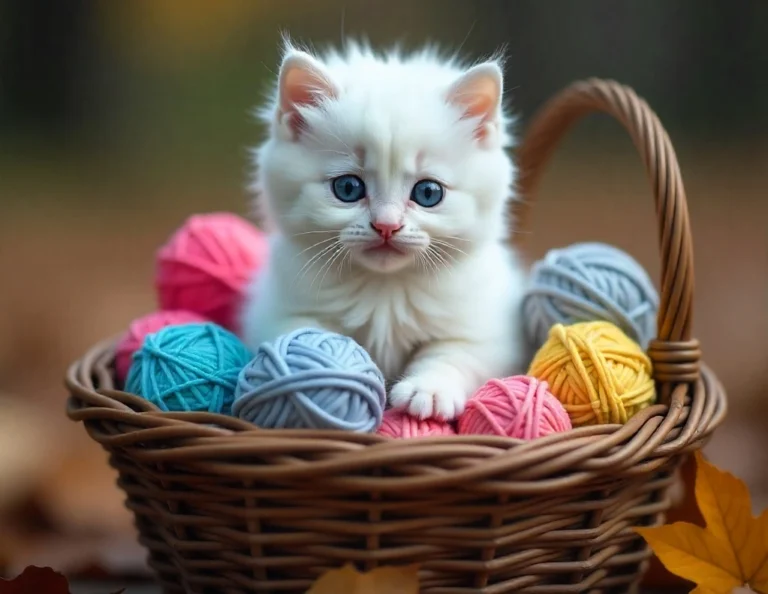 White Kitten In A Dream