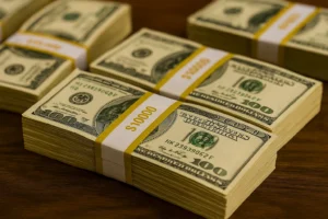 bundle of money in a dream