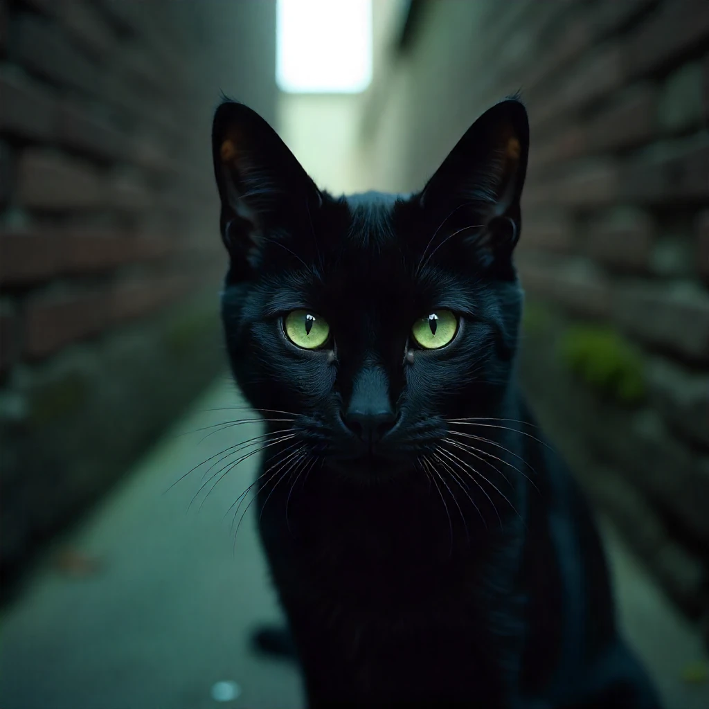 Black Cat in a Dream