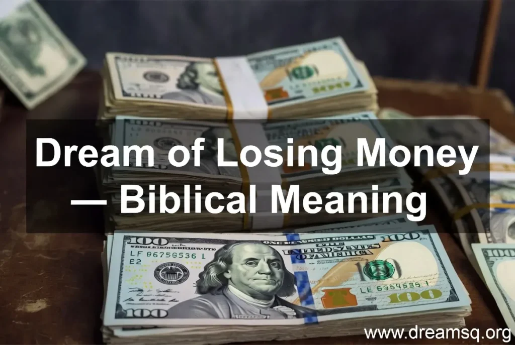 Dream of Losing Money — Biblical Meaning